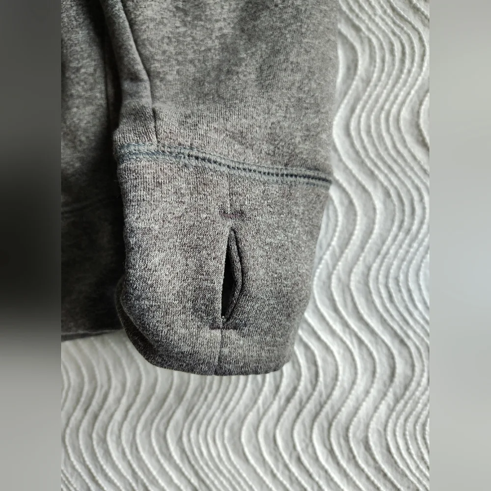 LL Bean Kids' Full-Zip Hoodie Sweatshirt Size Large L 14-16 Gray Fleece Interior